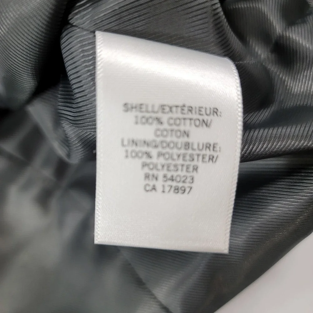 Banana Republic Suit Vest Mens 44R Large Grey Stripe Cotton‎ NEW